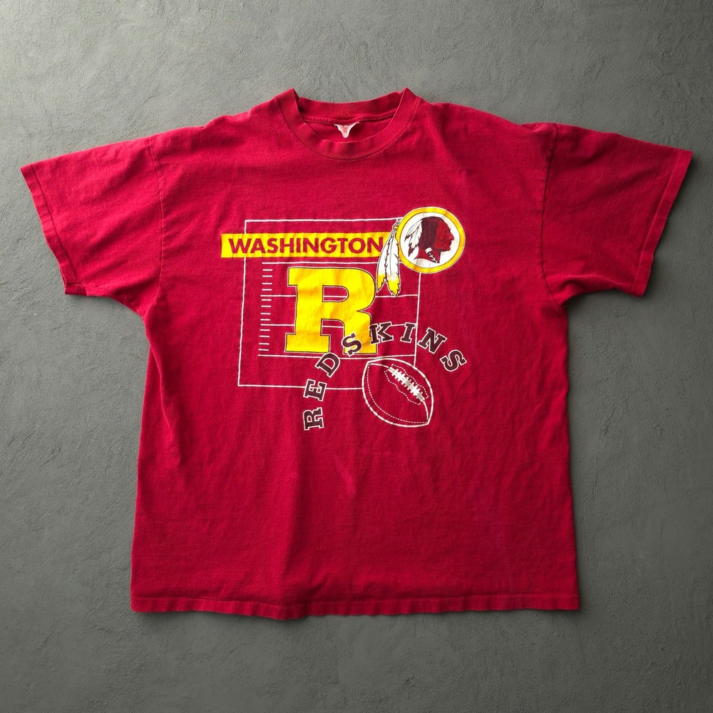 Vintage 90s Washington Redskins T-shirt XXL Red NFL Football Hanes